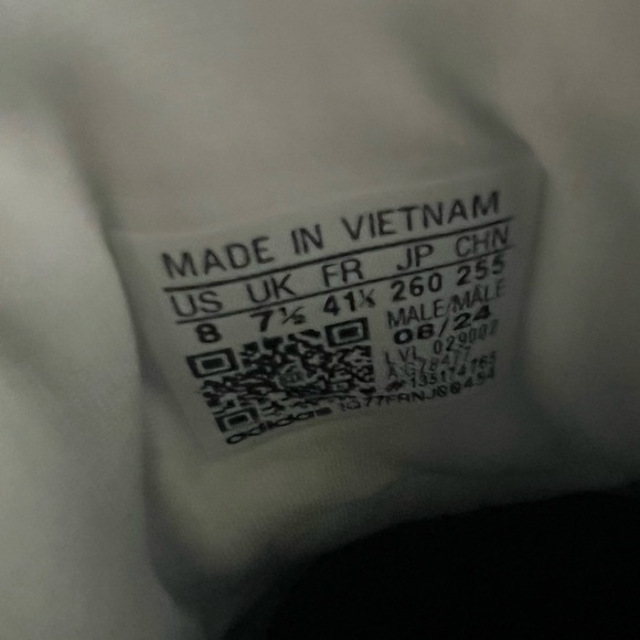 Adidas Samba White and Black Trainers - Picture 6 of 6